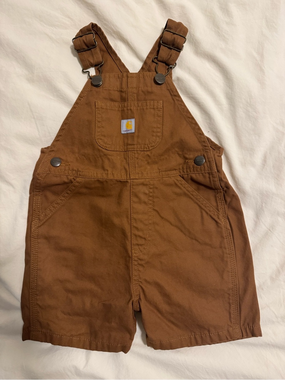Carhartt Brown Shortalls Kids Overalls